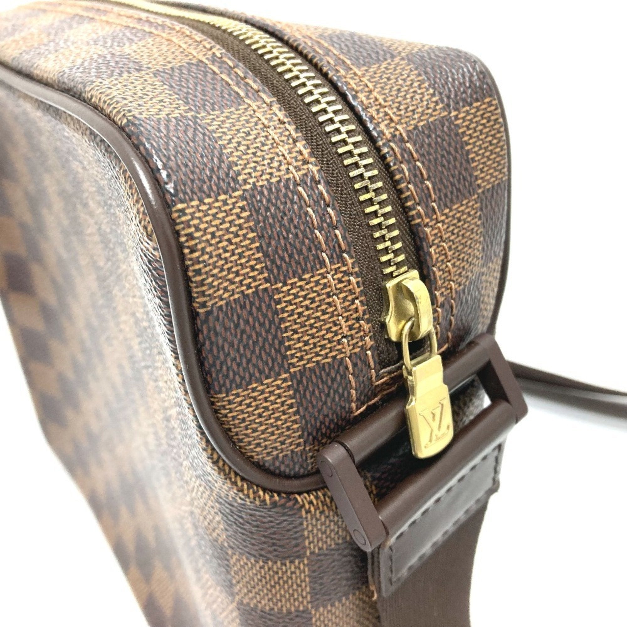 Louis Vuitton Damier Brown Ebene Damier Canvas Pochette Shoulder Bag