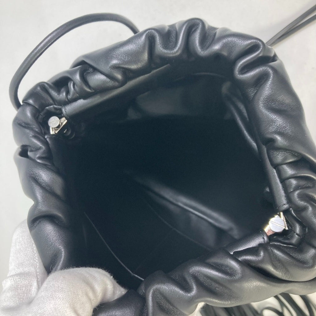 Bottega Veneta Black Leather Shoulder Bag