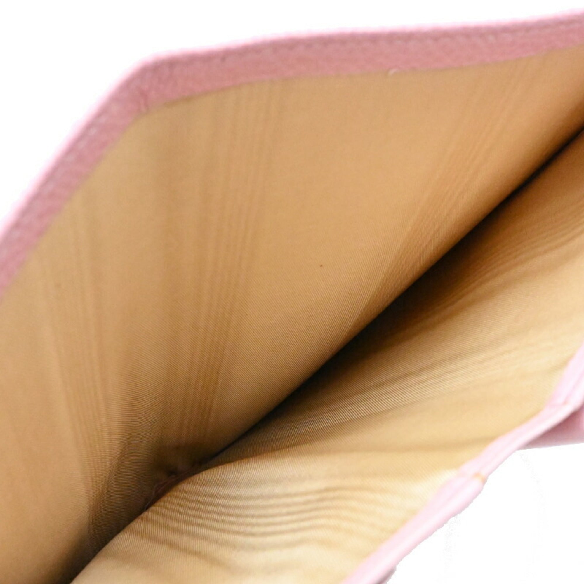 Chanel Pink Grained Calfskin Wallet (Bi-Fold)