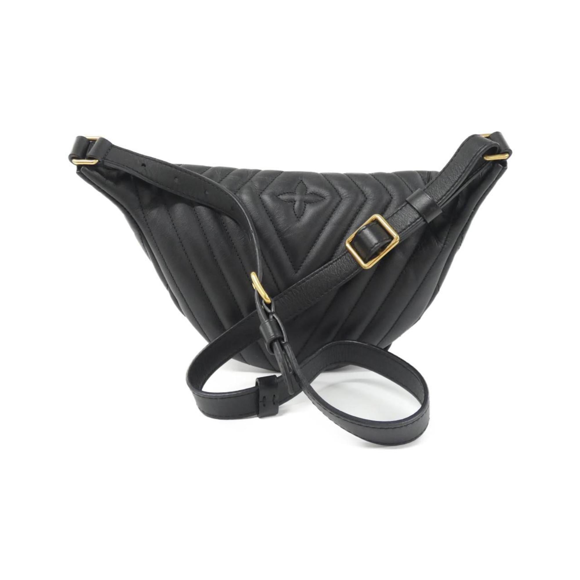 Louis Vuitton Black Leather Shoulder Bag