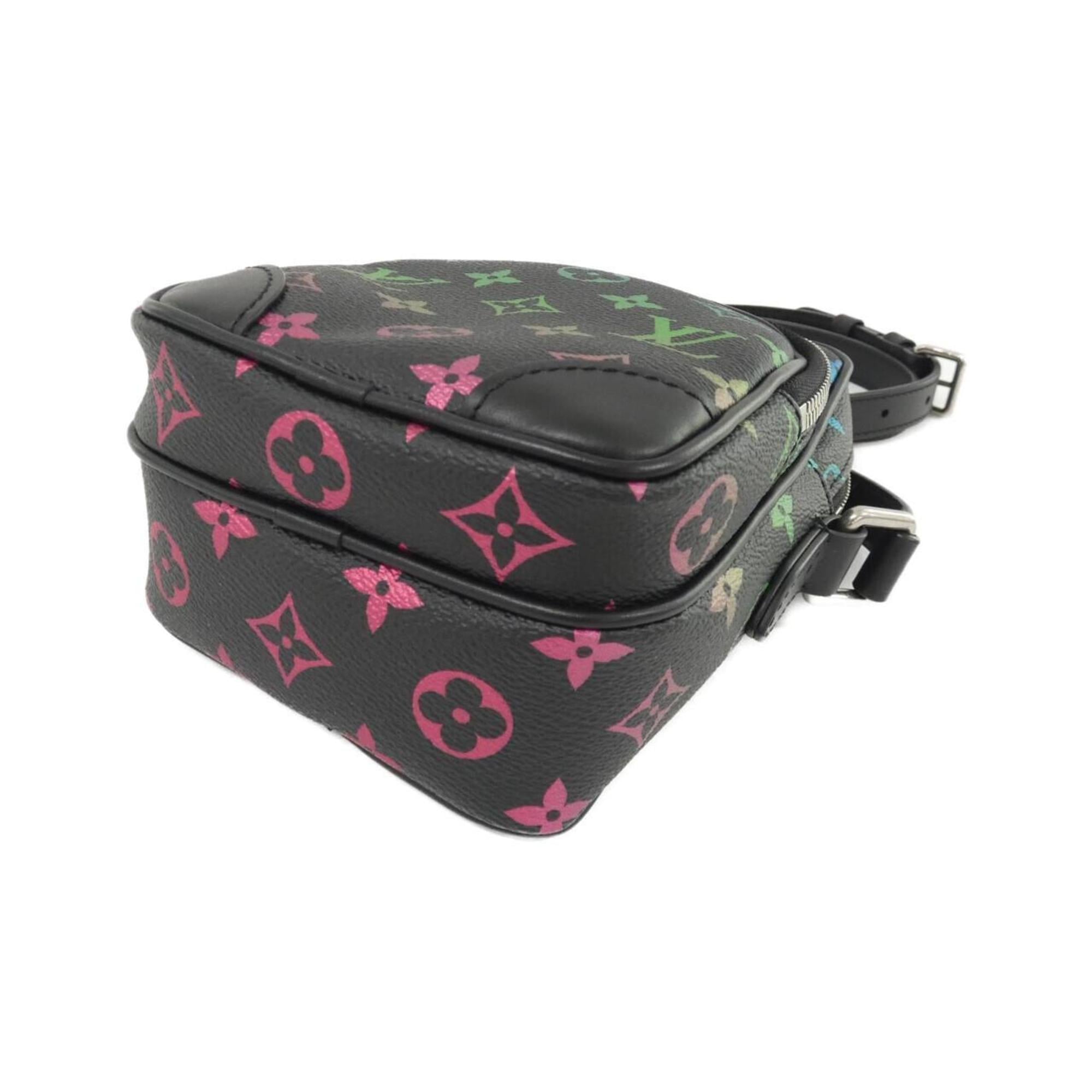 Louis Vuitton Black Coated Canvas Shoulder Bag