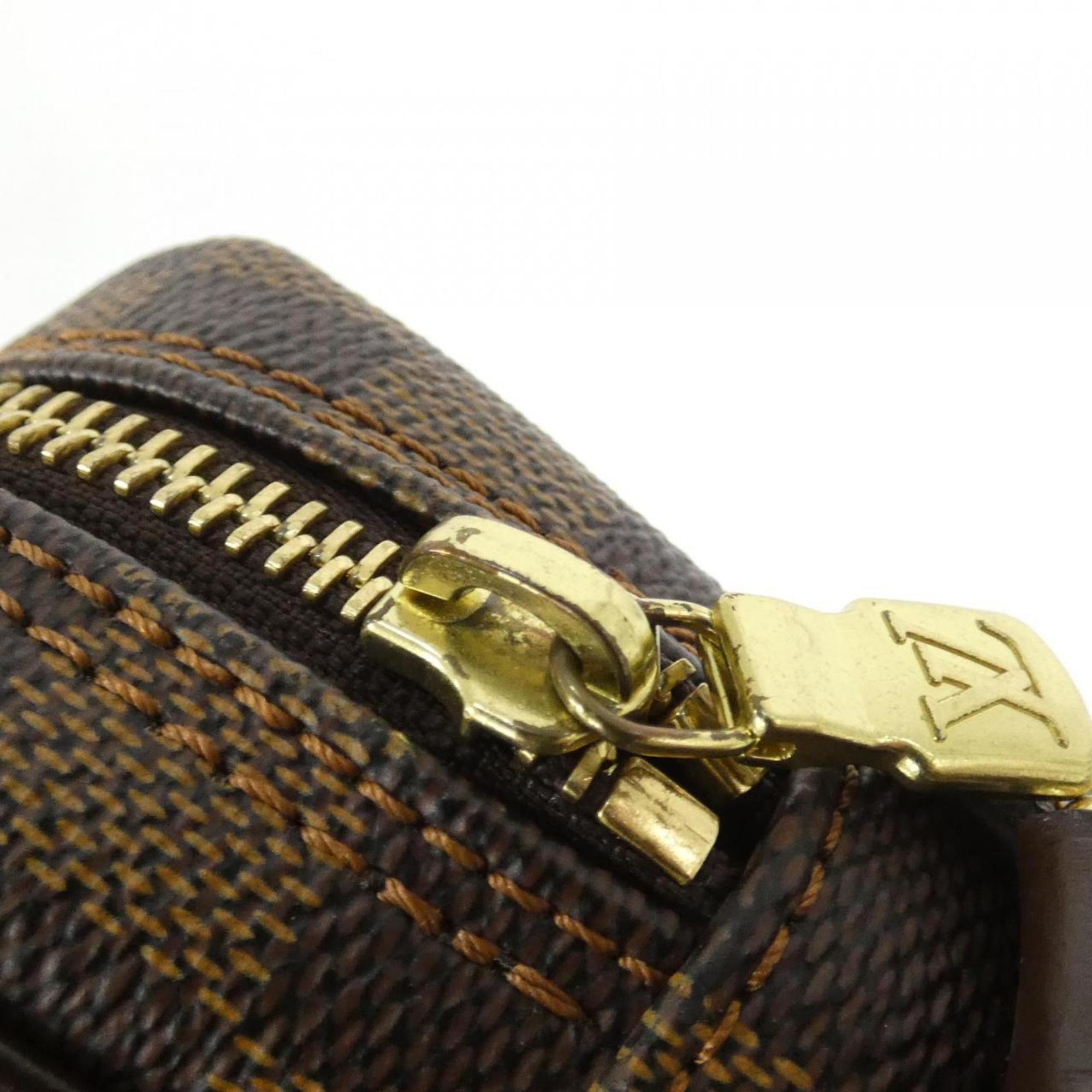 Louis Vuitton Brown Coated Canvas Shoulder Bag
