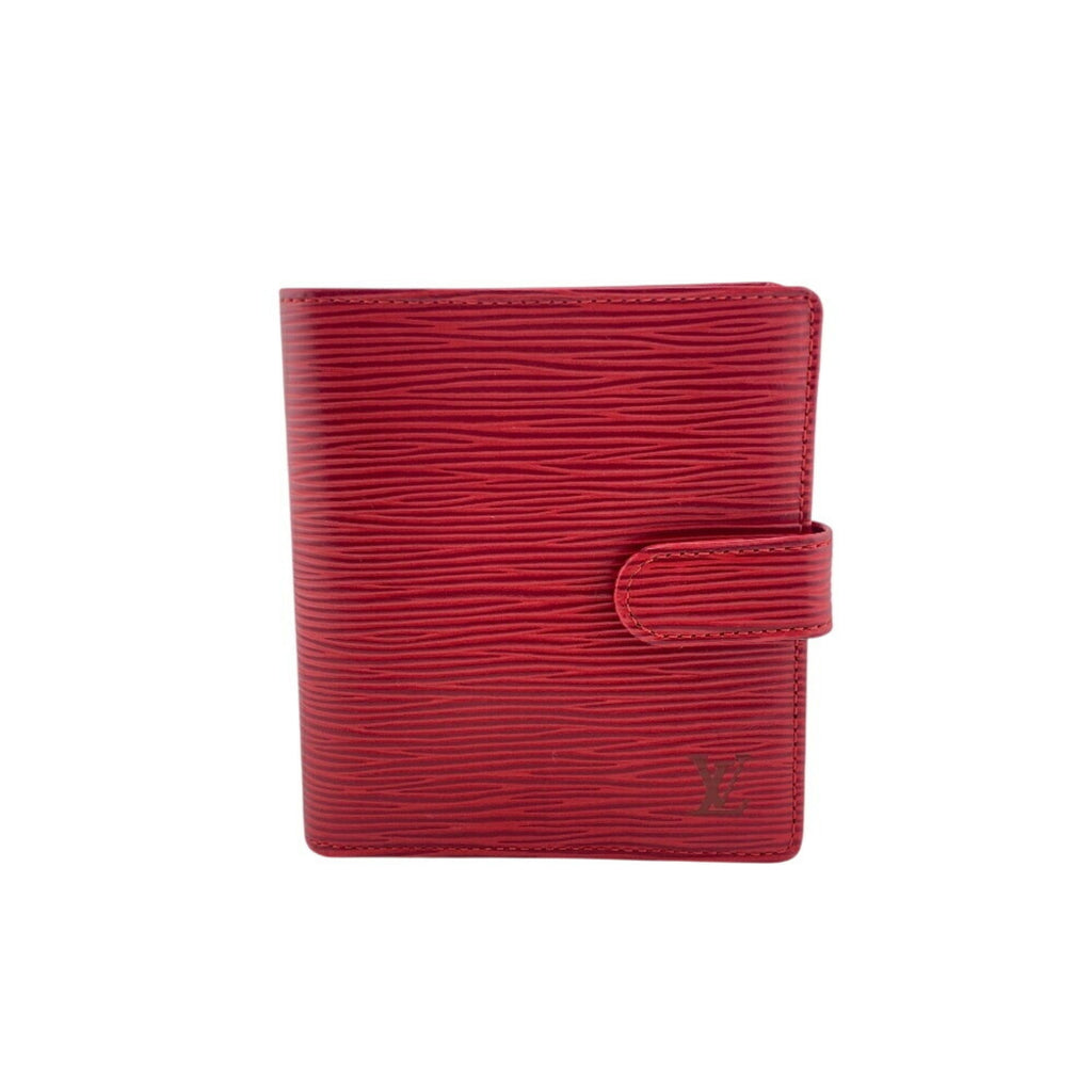 Louis Vuitton Castilian Red Red Color Leather Wallet