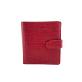 Louis Vuitton Castilian Red Red Color Leather Wallet