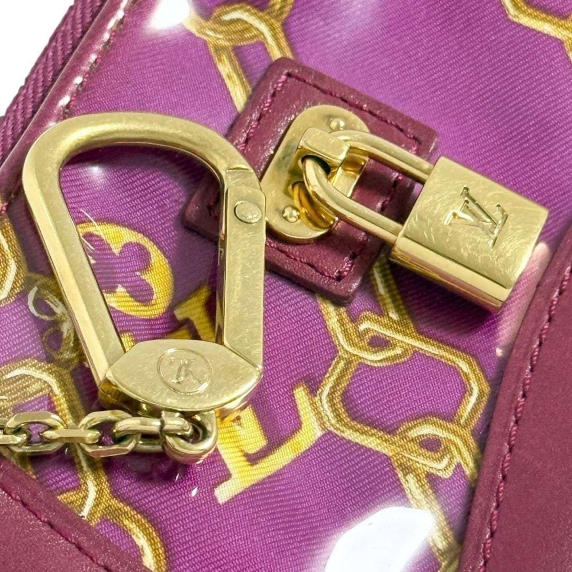 Louis Vuitton Red Color Wine Leather Coin Purse/Coin Case