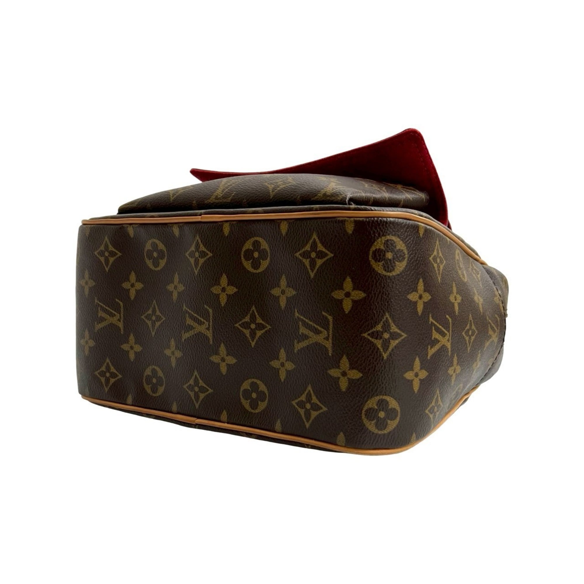 Louis Vuitton Brown Leather Pvc Boston Bag Handbag