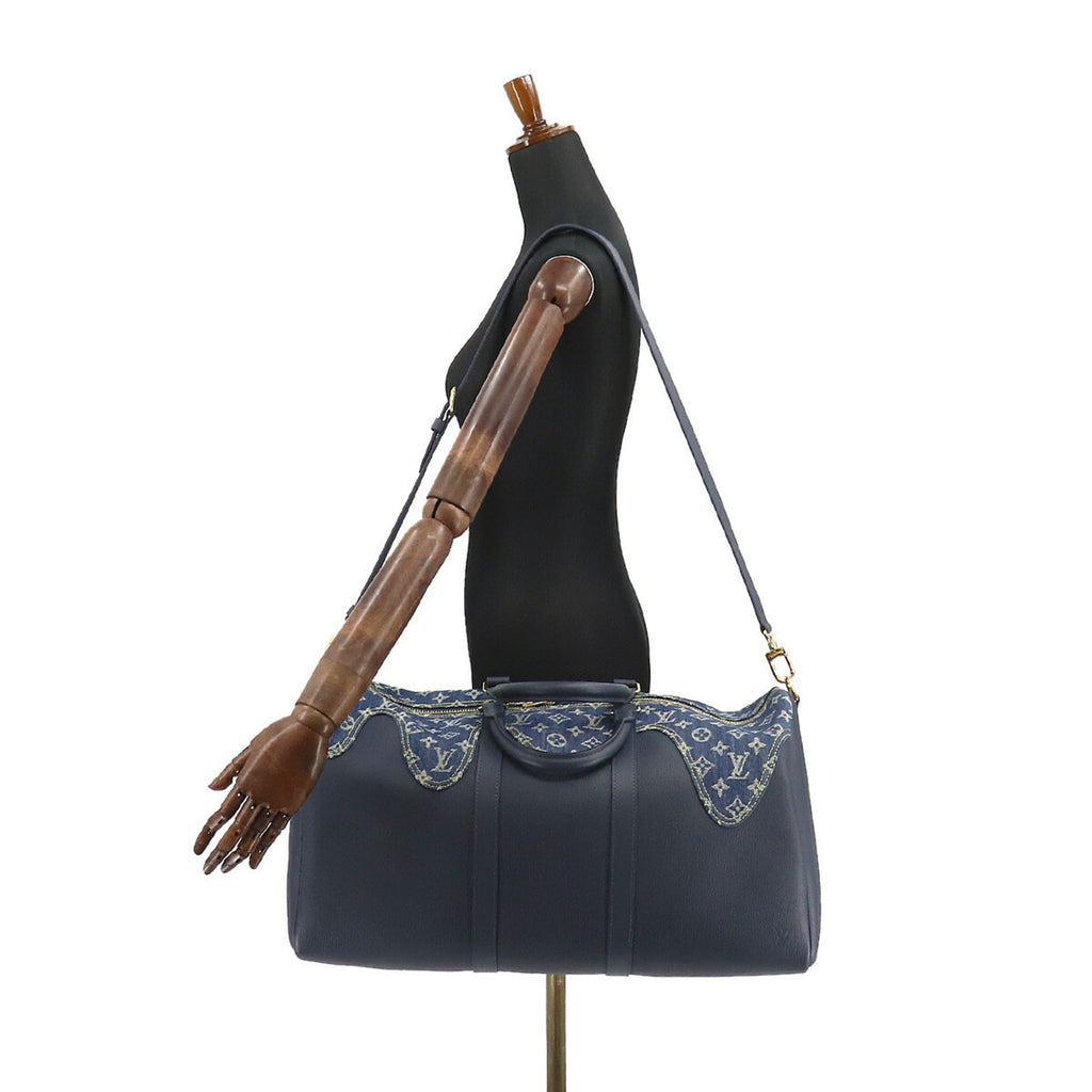 Louis Vuitton Monogram Denim Keepall Bandouliere 50 2way Boston Shoulder Bag NIGO M45975 RFID