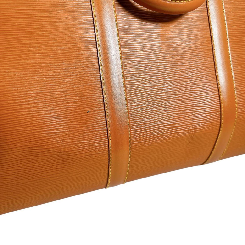 Louis Vuitton Brown Gold Cipango Epi Leather Boston Bag
