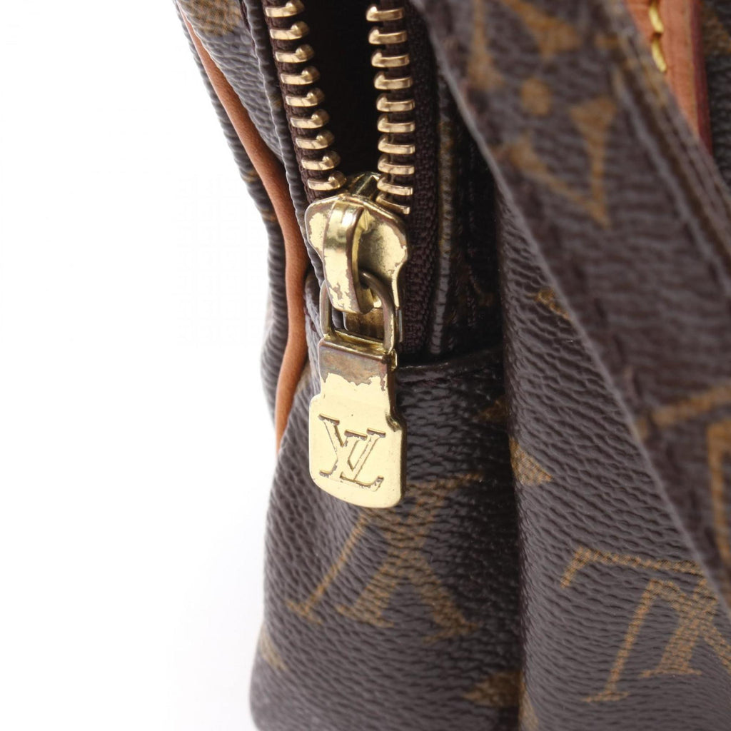 Louis Vuitton Monogram Brown Coated Canvas Leather Shoulder Bag
