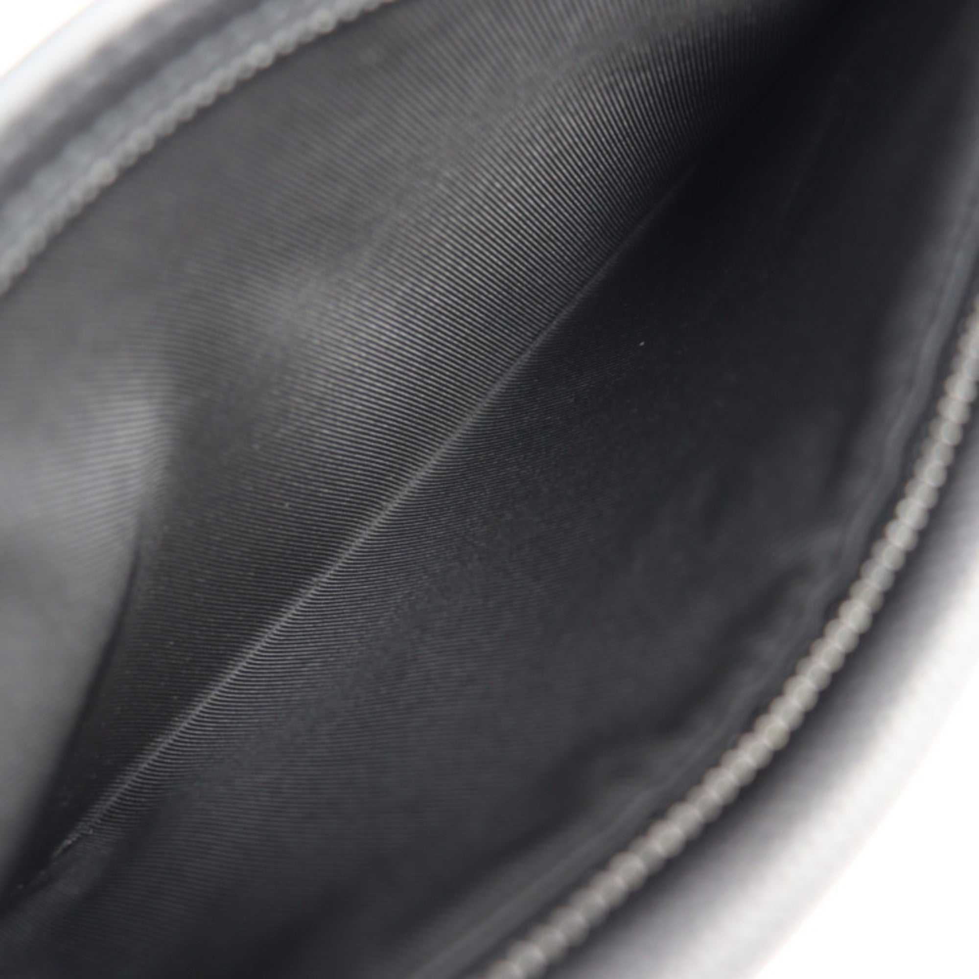 Louis Vuitton Black Noir Leather Pouch Sling Bag