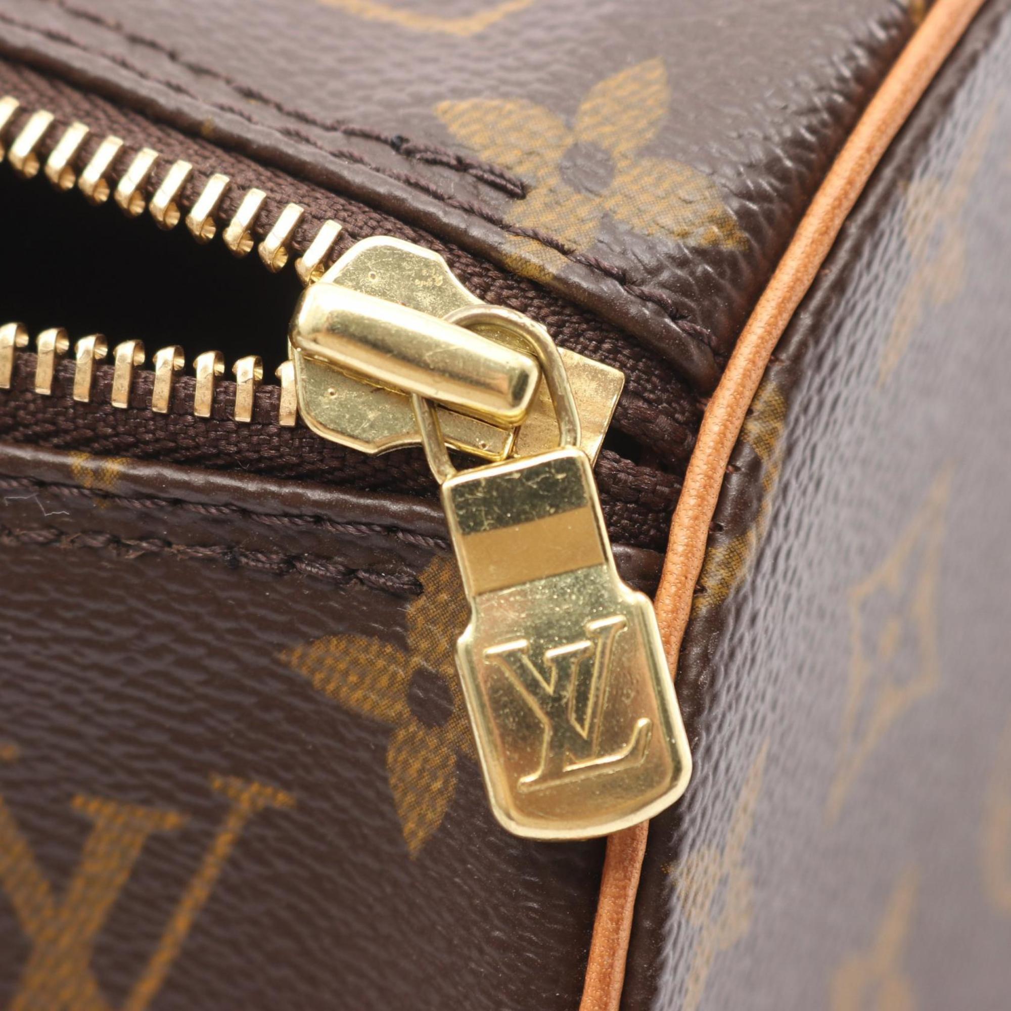 Louis Vuitton Brown Monogram Coated Canvas Leather Handbag