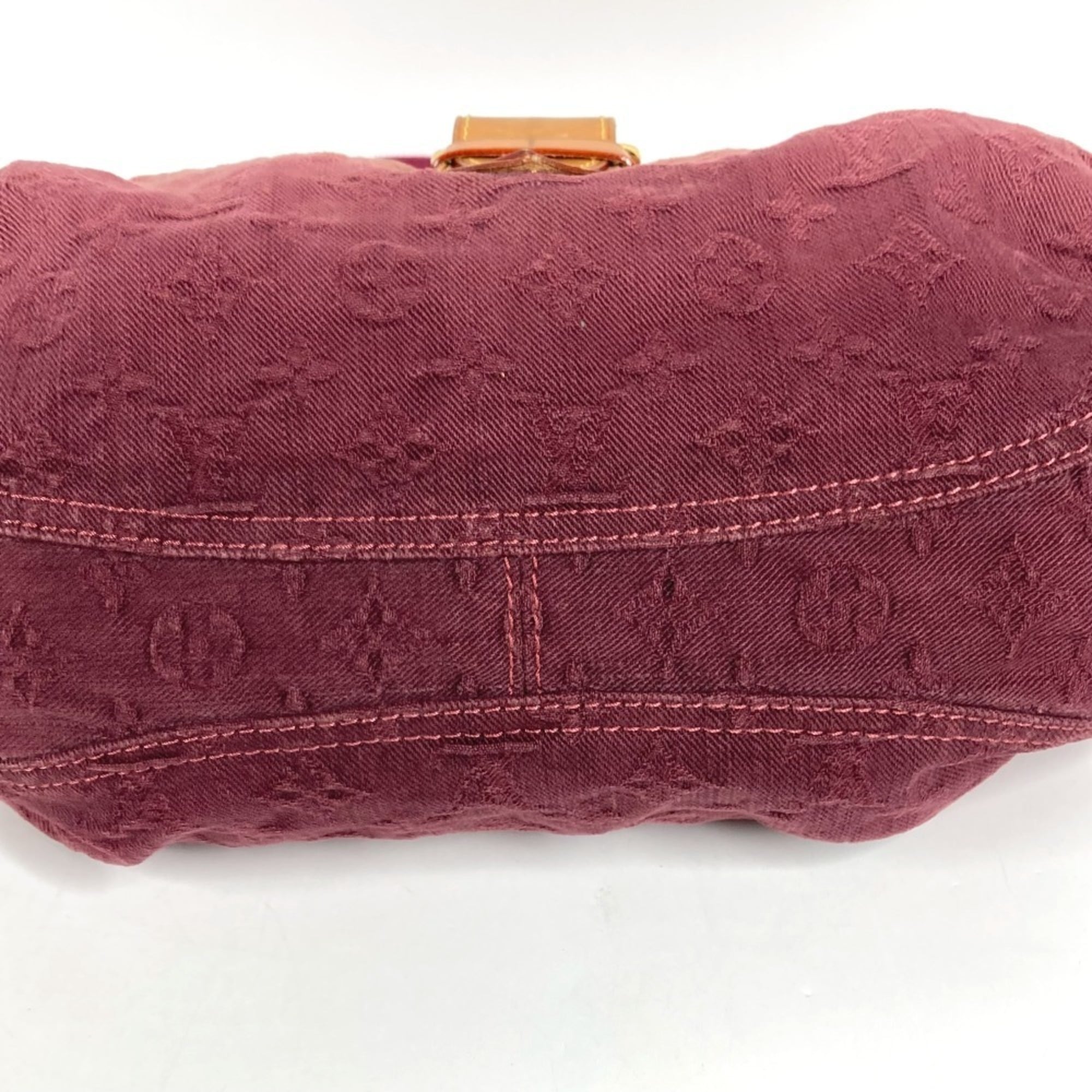 Louis Vuitton Monogram Denim Pink Rouge Fauviste Monogram Denim Shoulder Bag