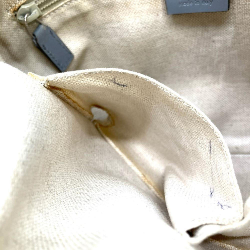 Gucci Gray Gg Supreme Leather Tote Bag (Pre-Owned)