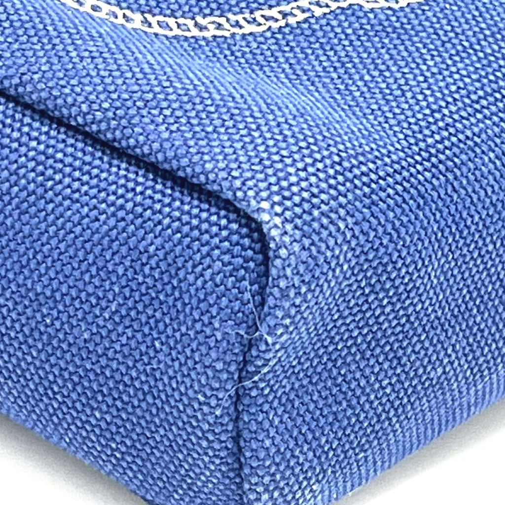 Prada Blue Canvas Pouch