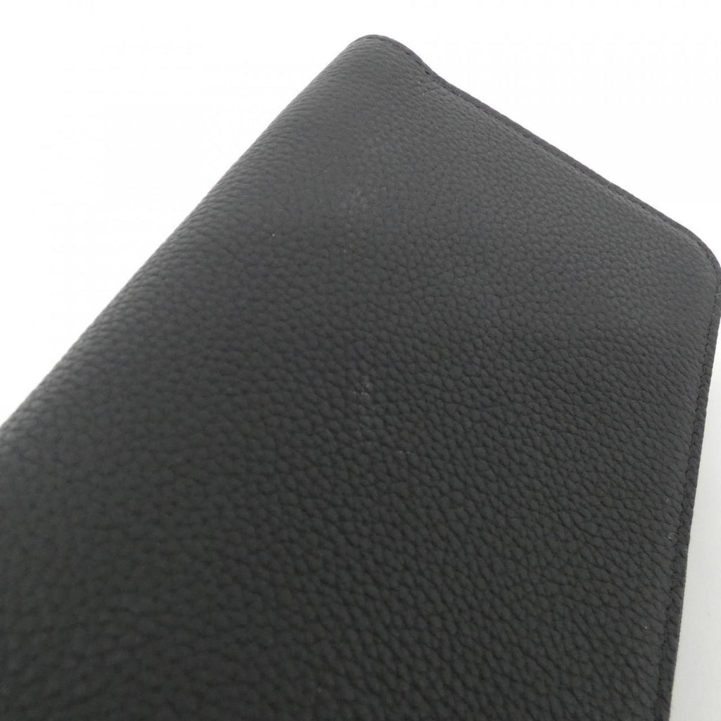 Louis Vuitton Black Leather Long Wallet