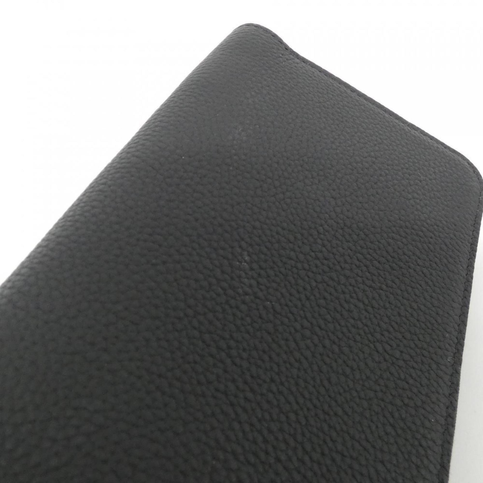Louis Vuitton Black Leather Long Wallet