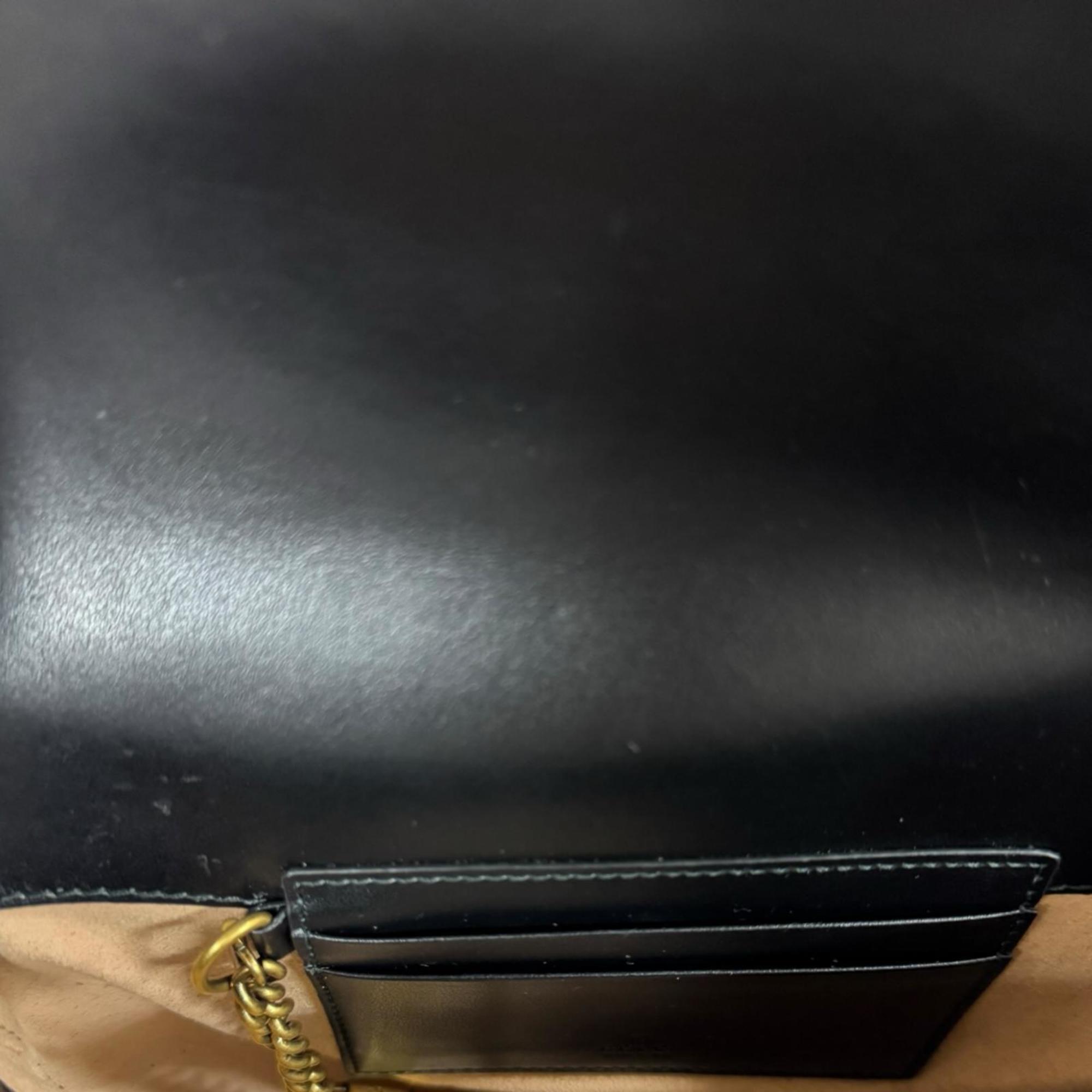 Gucci Black Leather Shoulder Bag (Pre-Owned)