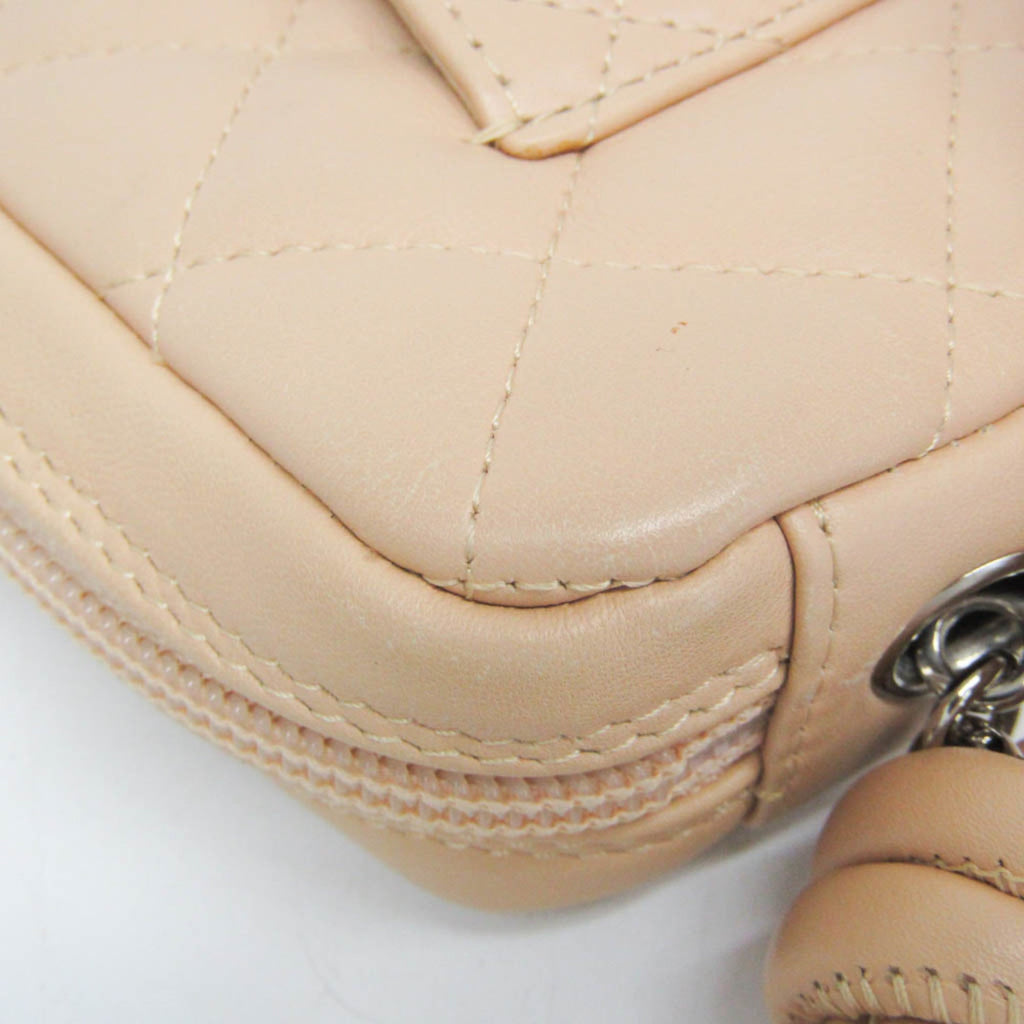 Chanel Ligne Cambon Light Beige Leather Handbag