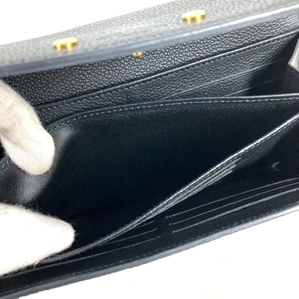 Louis Vuitton Monogram Empreinte Black Noir Monogram Empreinte Long Wallet