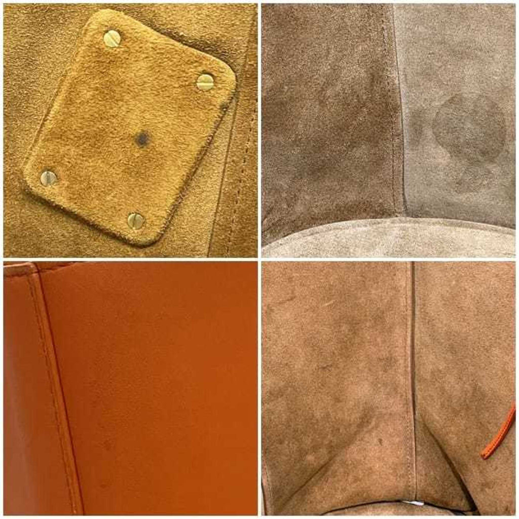 Bottega Veneta Orange Leather Basket Tote Bag