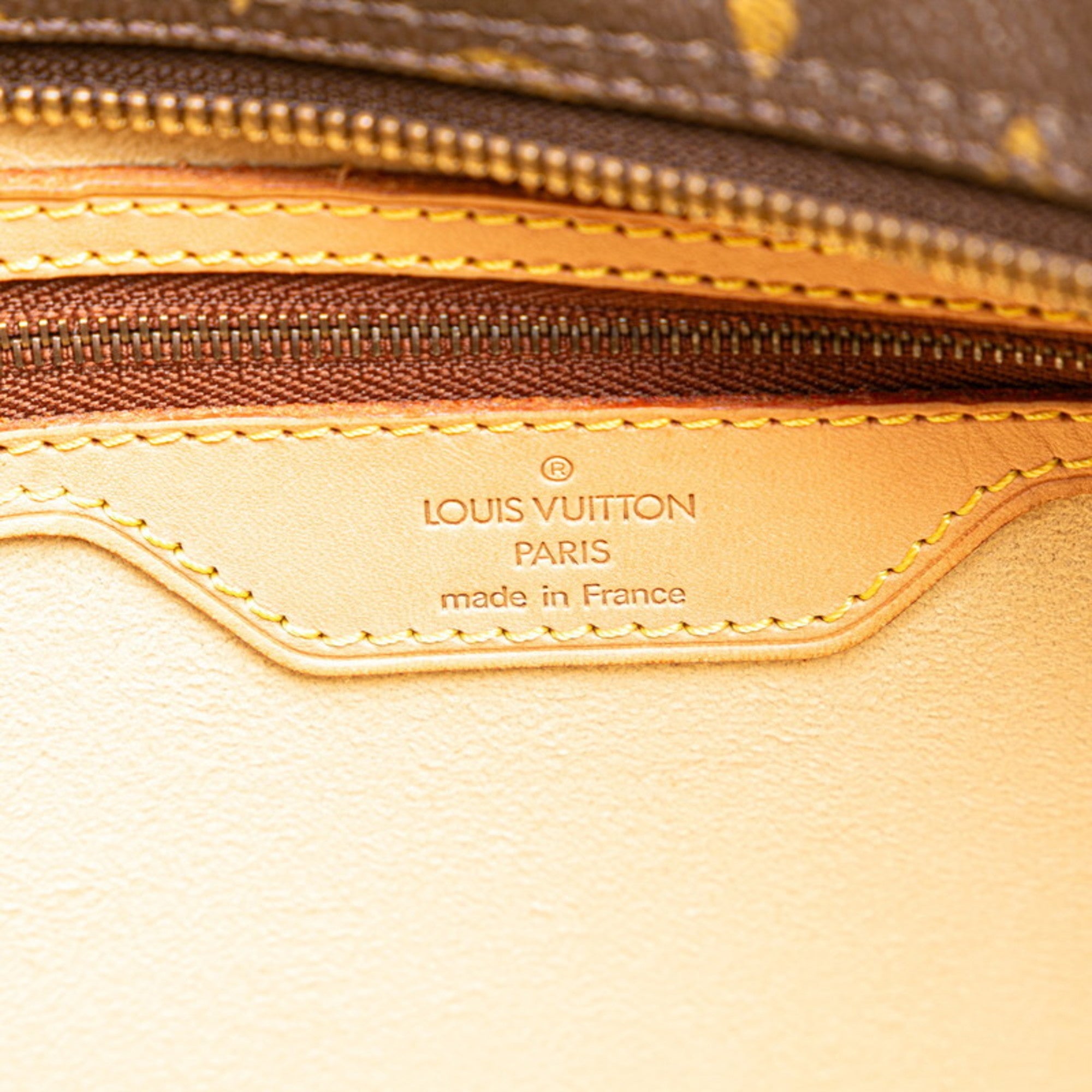 Louis Vuitton Brown Pvc Leather Handbag Shoulder Bag