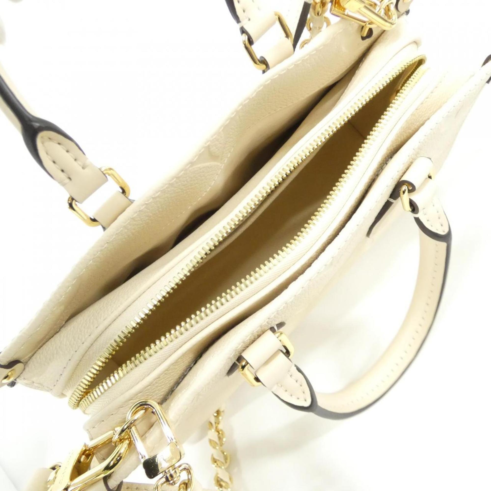 Louis Vuitton Cream Leather Handbag