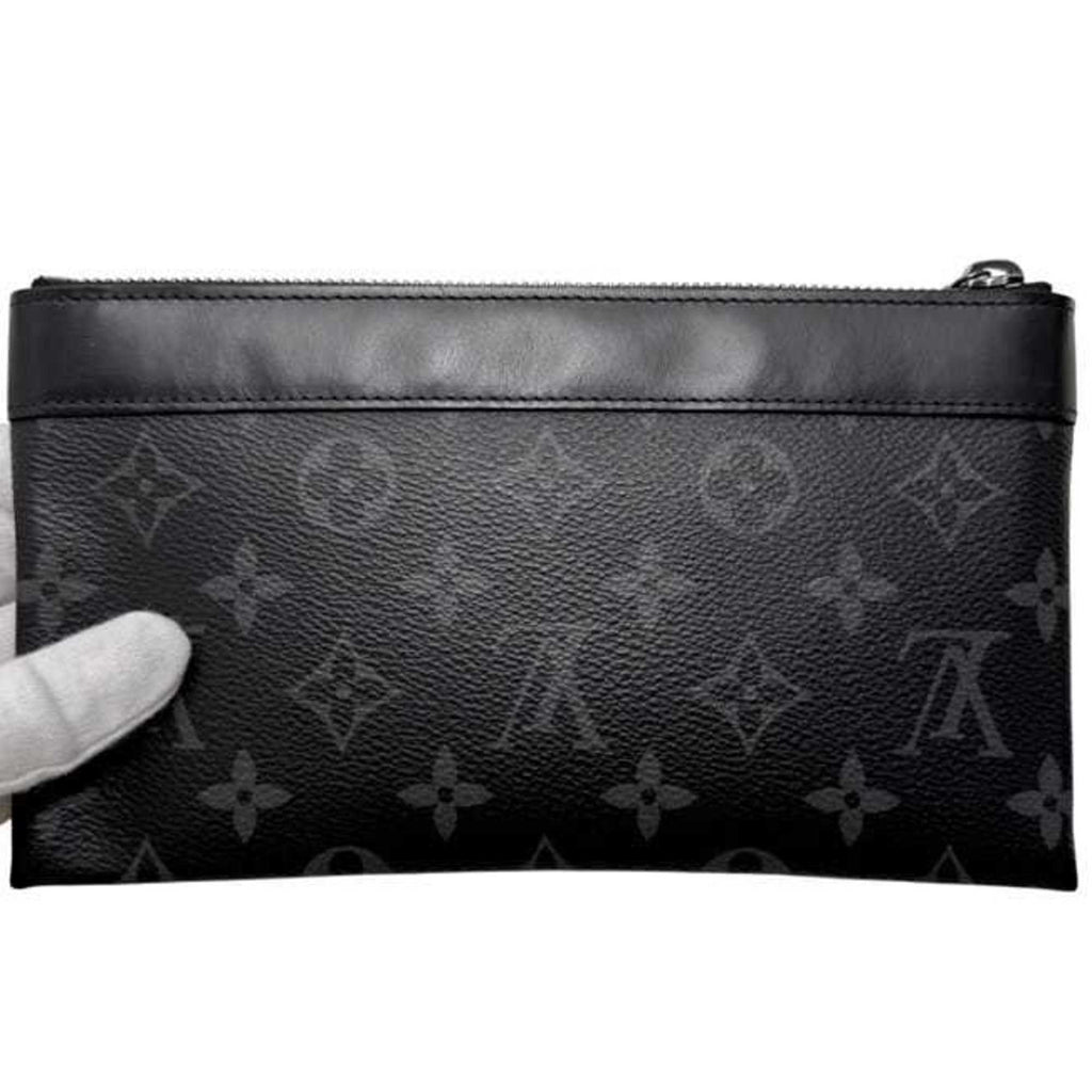 Louis Vuitton Black Monogram Eclipse Monogram Eclipse Leather Pochette Pouch