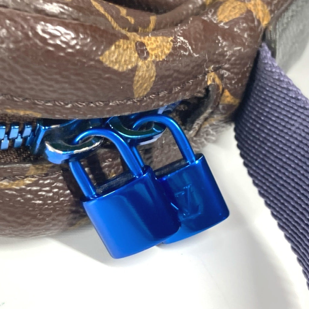 Louis Vuitton Monogram Blue Brown Monogram Shoulder Bag
