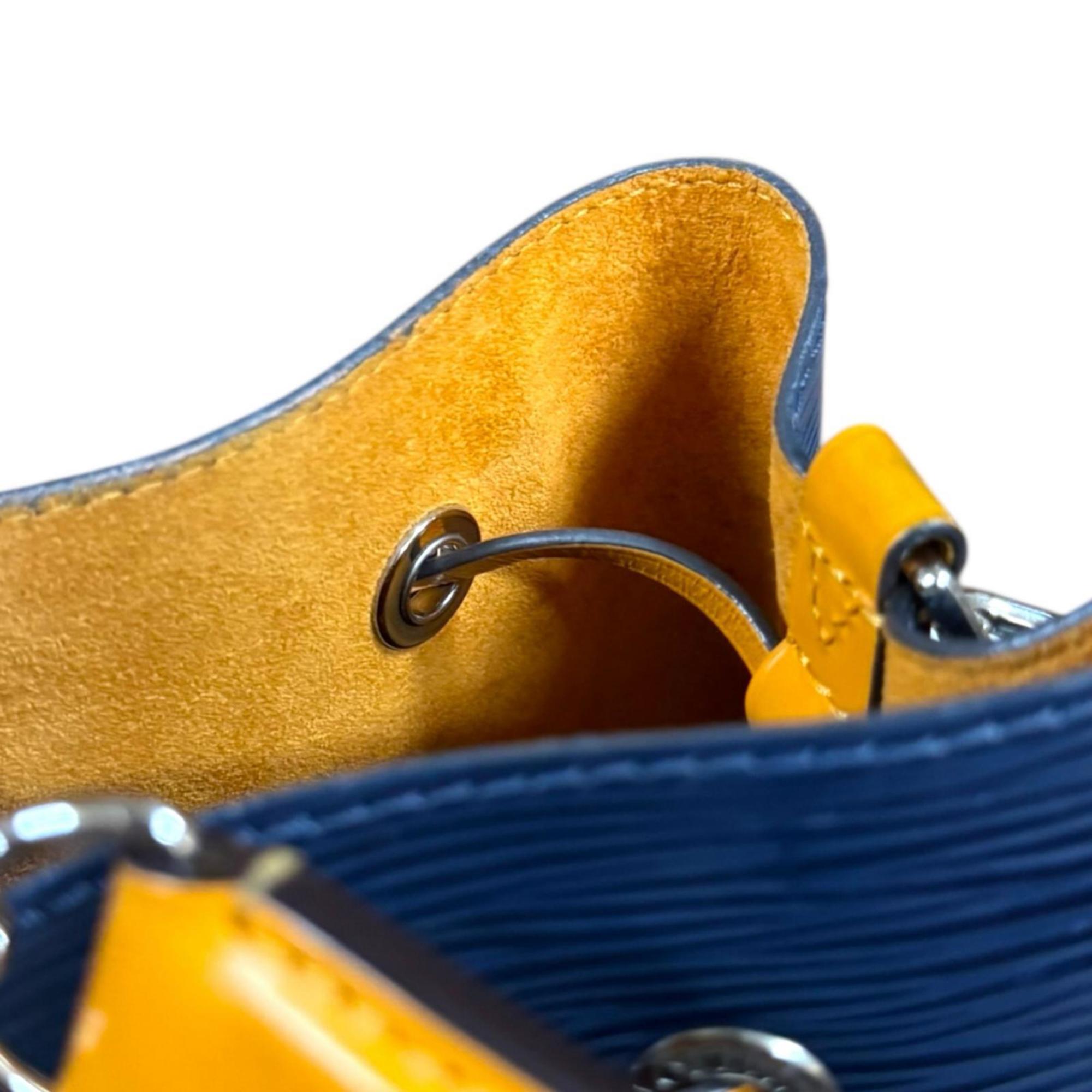 Louis Vuitton Epi Navy Orange Epi Leather Shoulder Bag