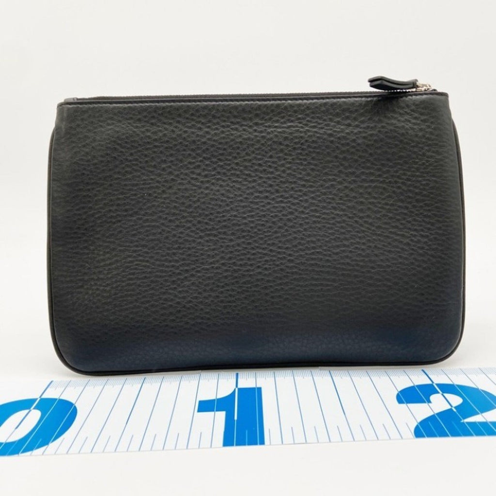 Balenciaga Black Leather Pouch