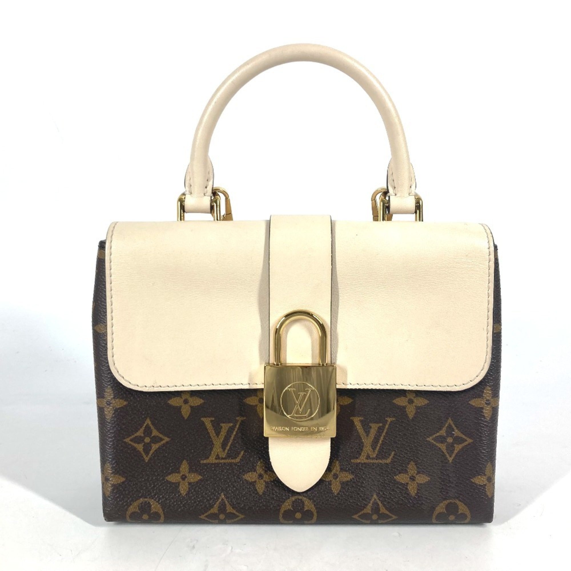 Louis Vuitton Monogram Brown White Monogram Handbag Shoulder Bag