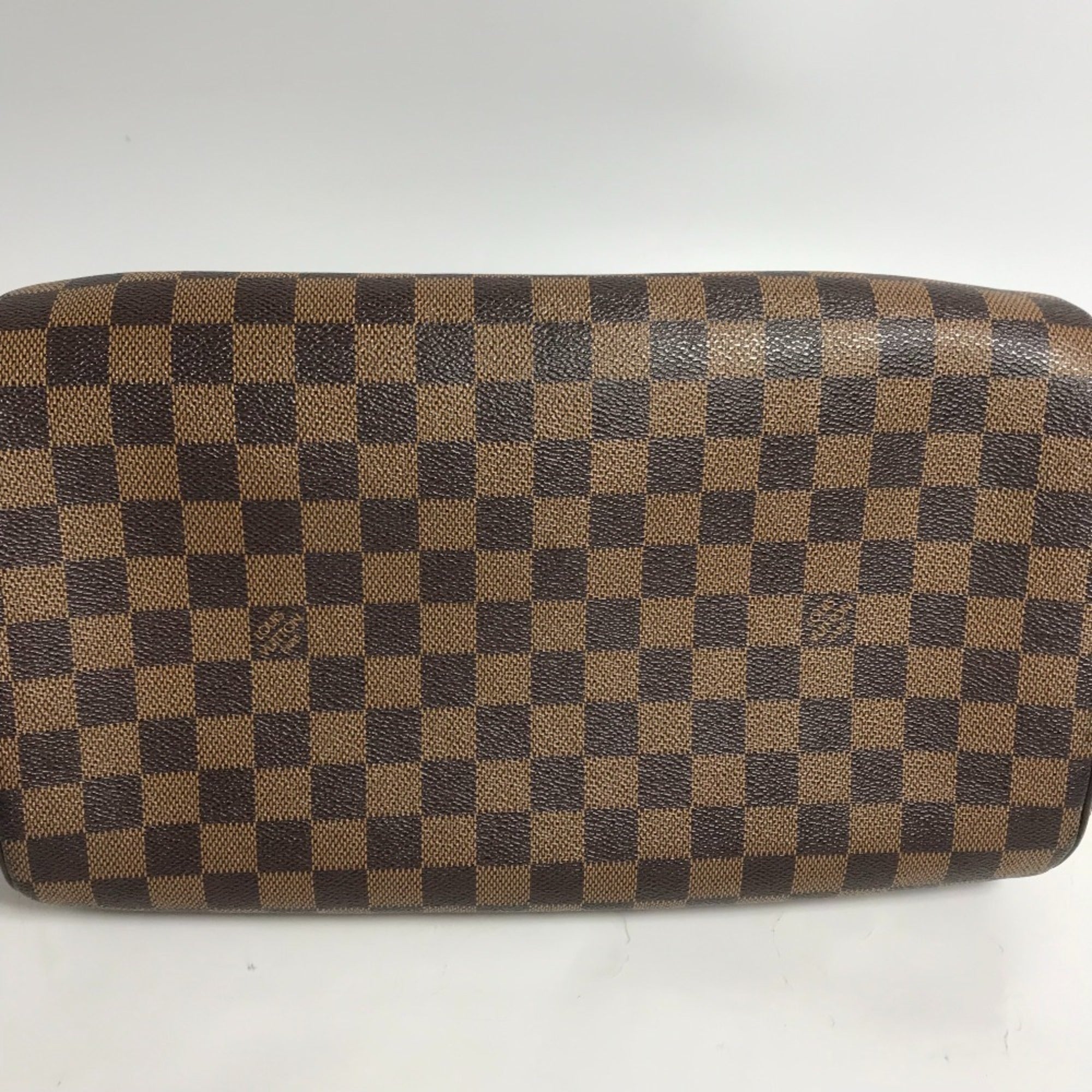 Louis Vuitton Brown Damier Canvas Ebene Damier Canvas Boston Bag Handbag
