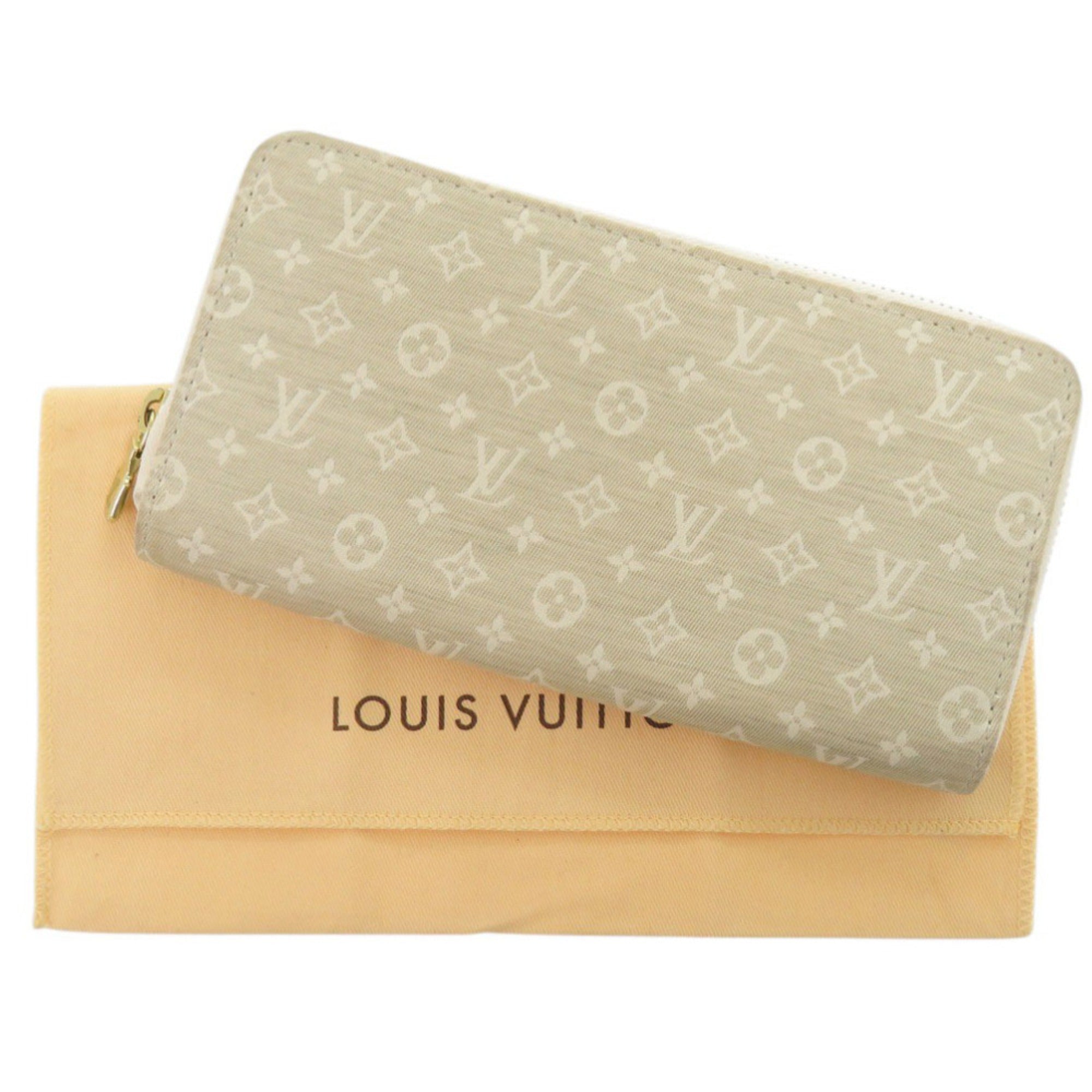Louis Vuitton Beige Monogram Mini Long Wallet