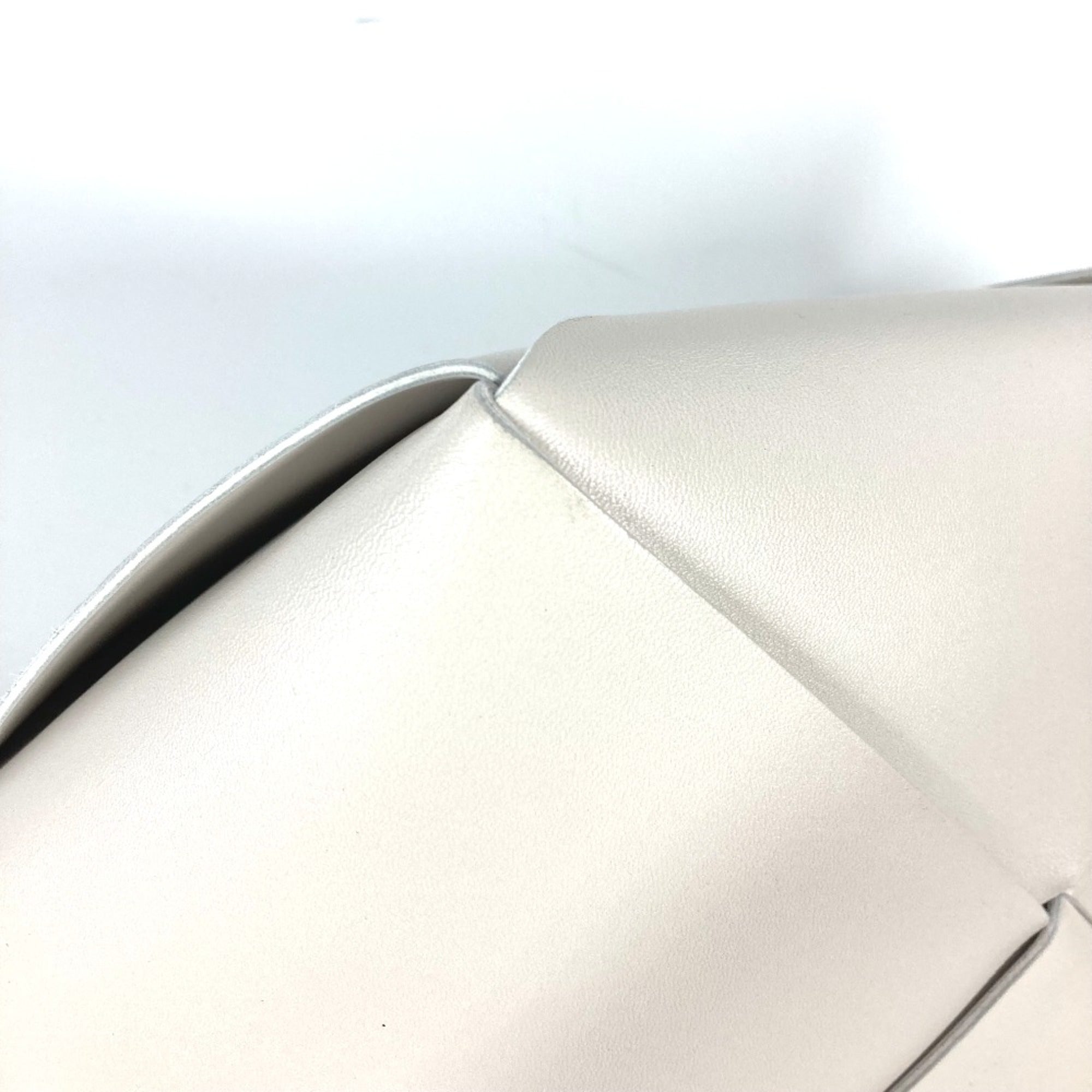 Bottega Veneta White Leather Pouch