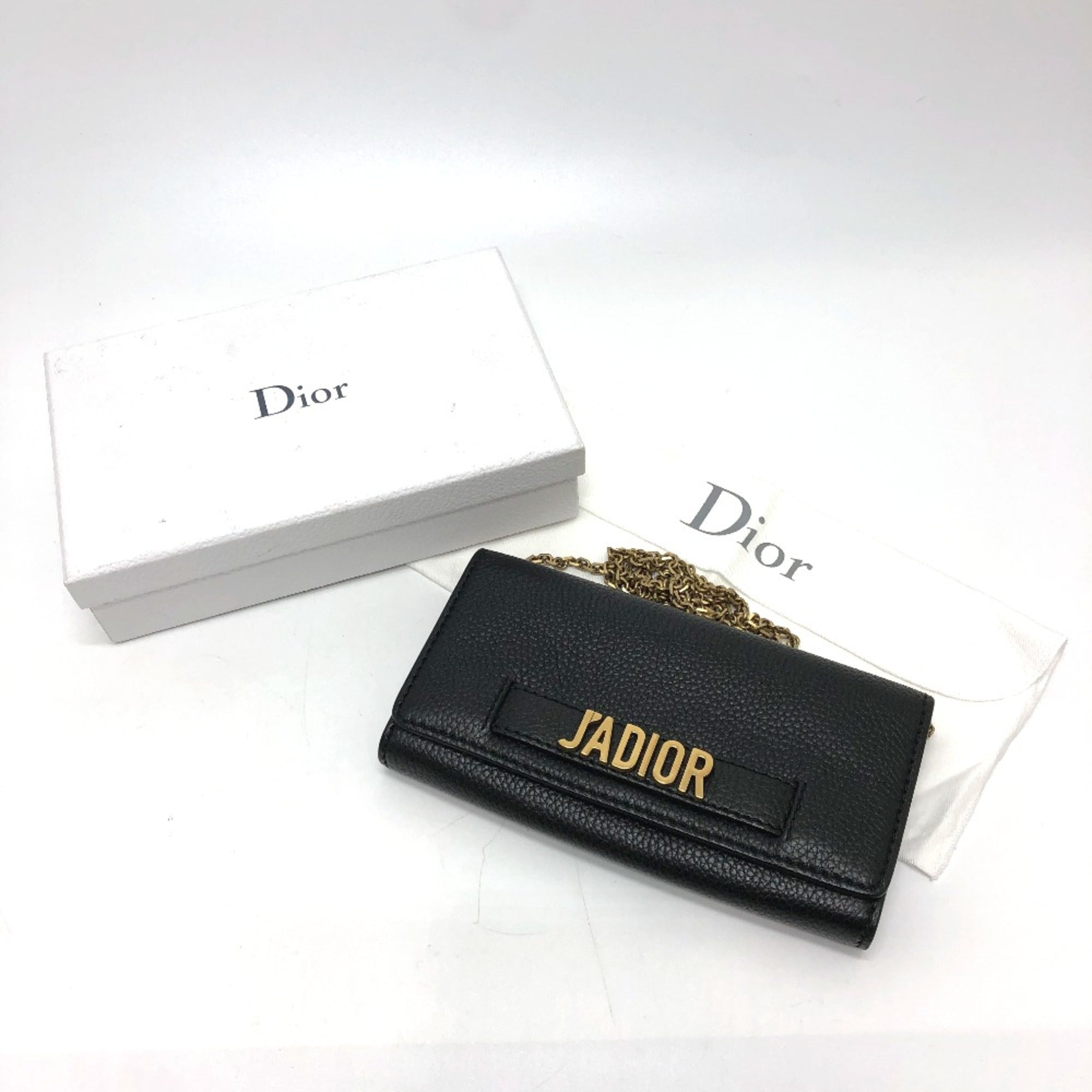 Christian Dior Black Leather Shoulder Bag (Pre-Owned)