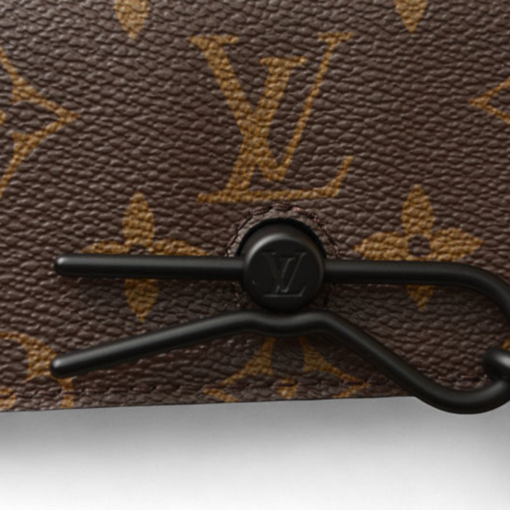 Louis Vuitton Brown Khaki Pvc Clutch Bag Pochette