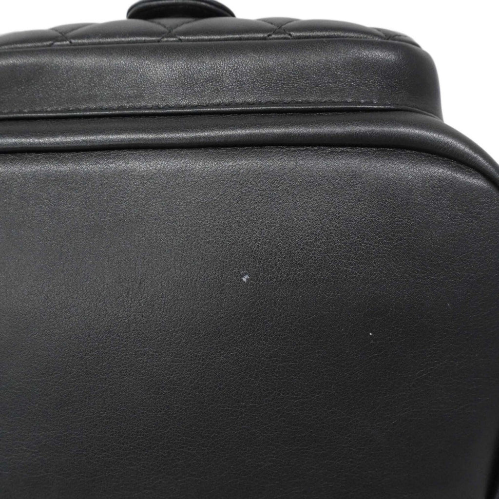 Chanel Black Leather Backpack