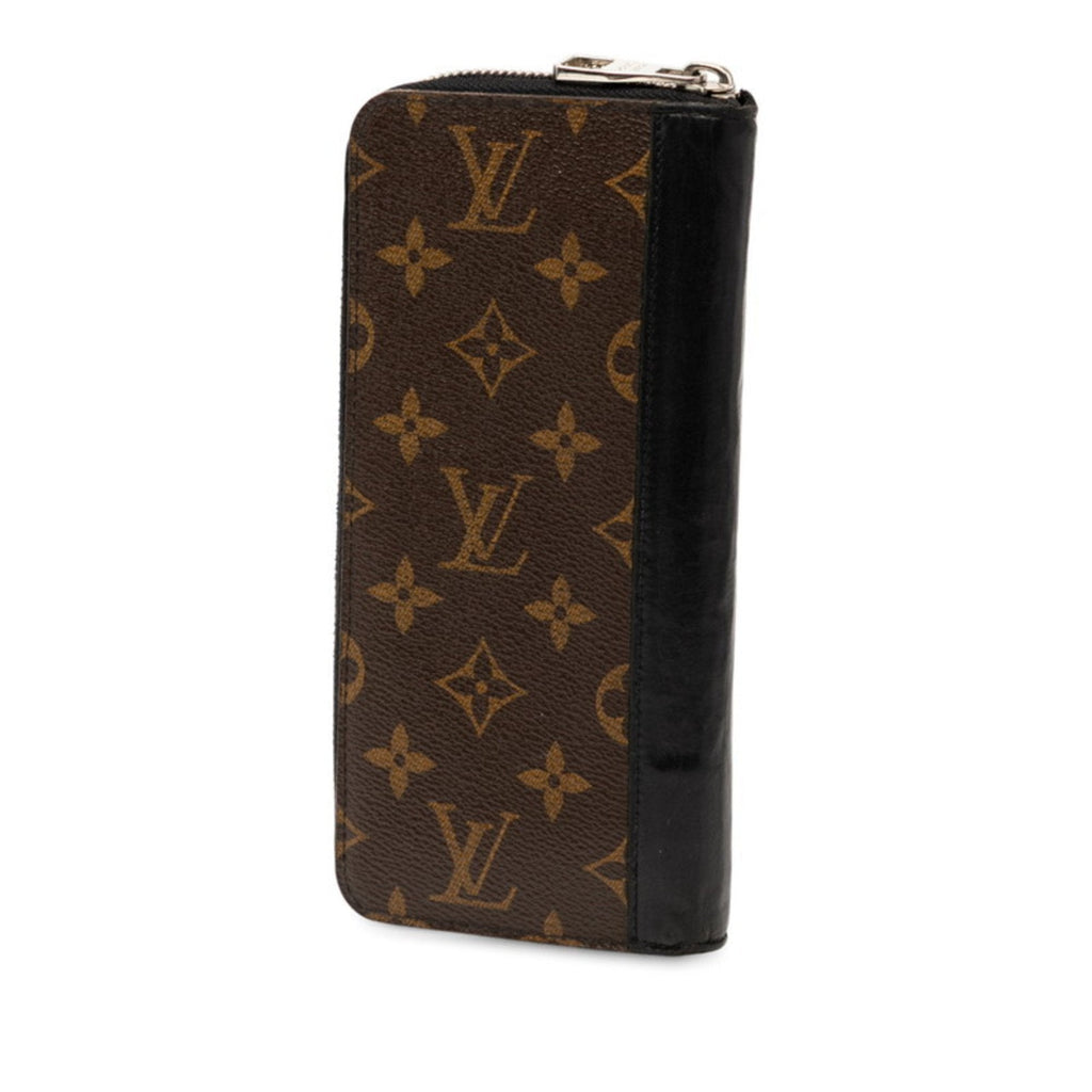 Louis Vuitton Black Brown Noir Pvc Leather Long Wallet
