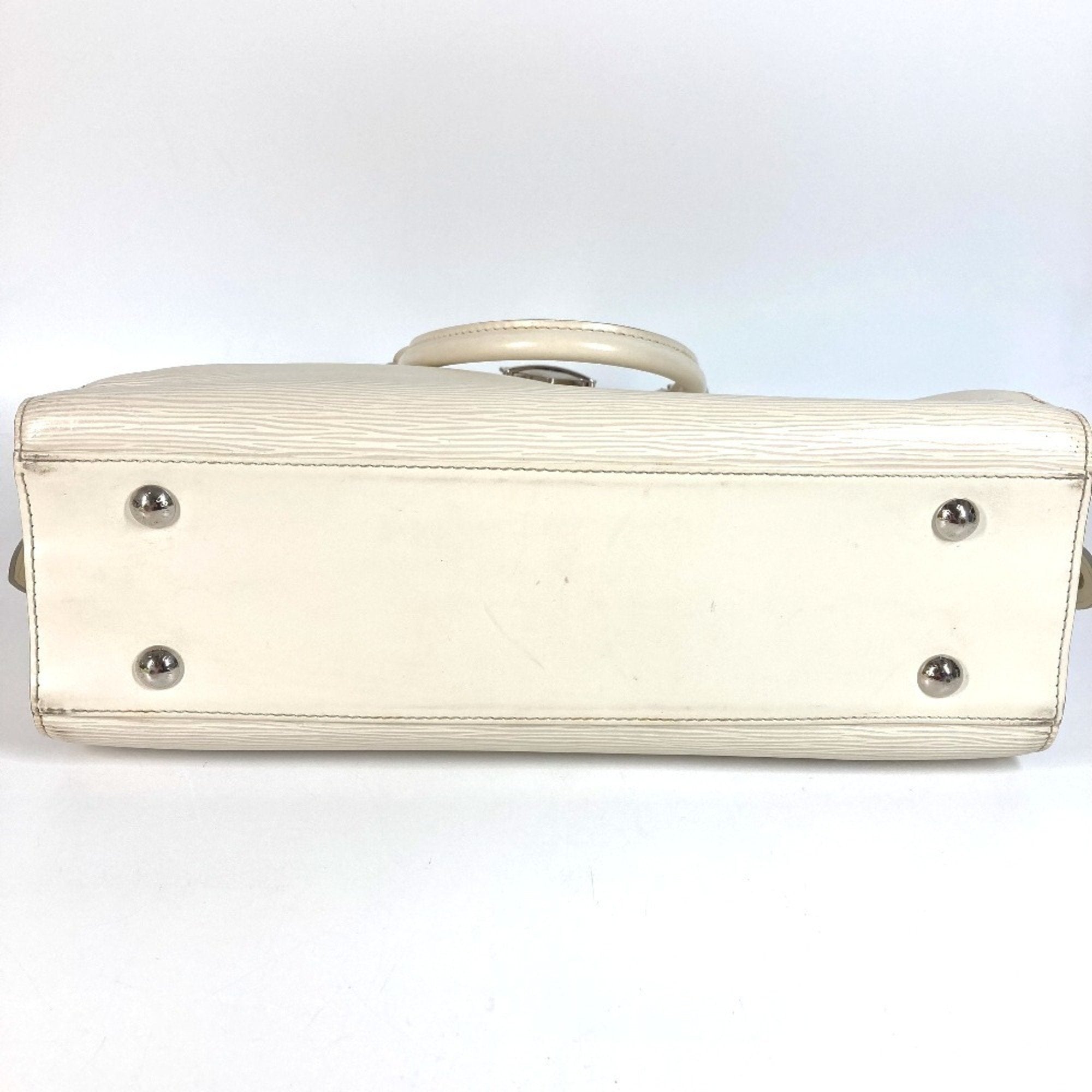Louis Vuitton Lv Off White White Epi Leather Boston Bag Handbag Shoulder Bag