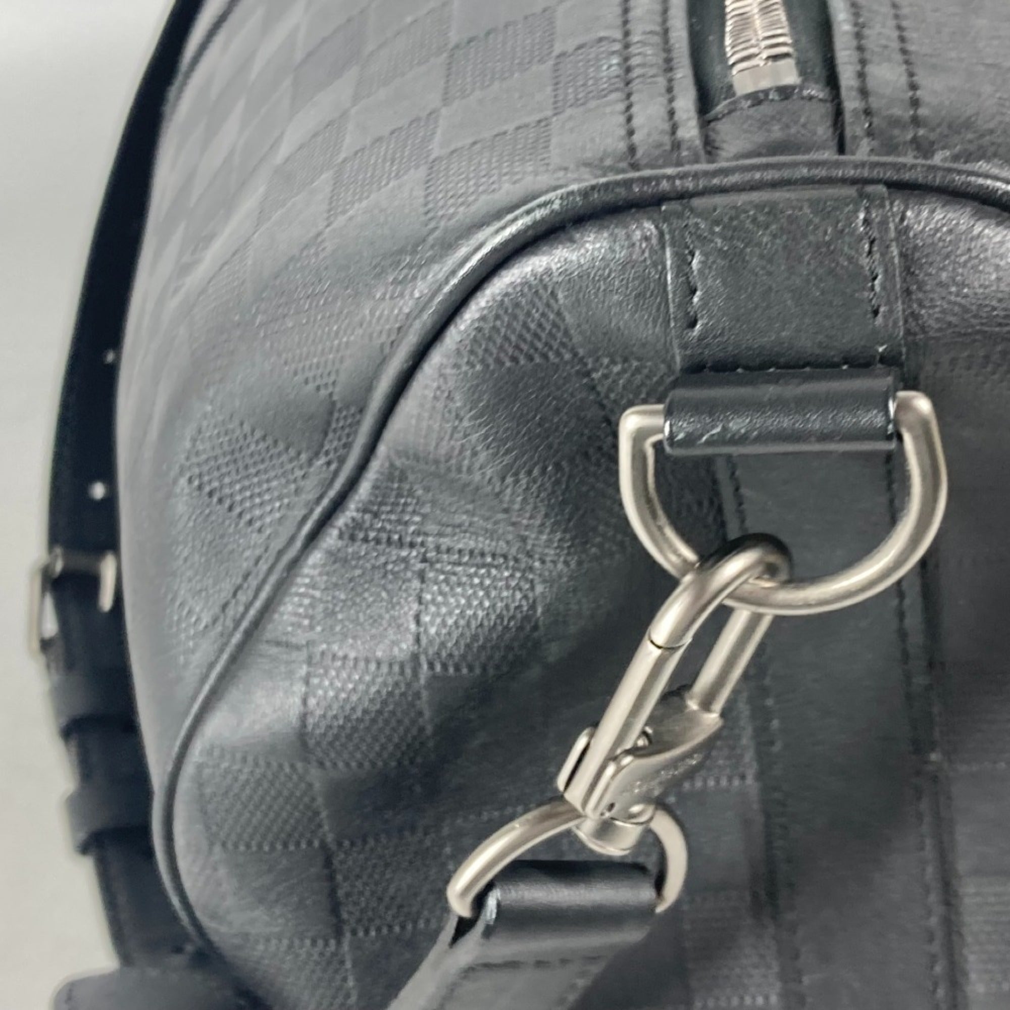 Louis Vuitton Black Onyx Damier Infini Boston Bag Shoulder Bag