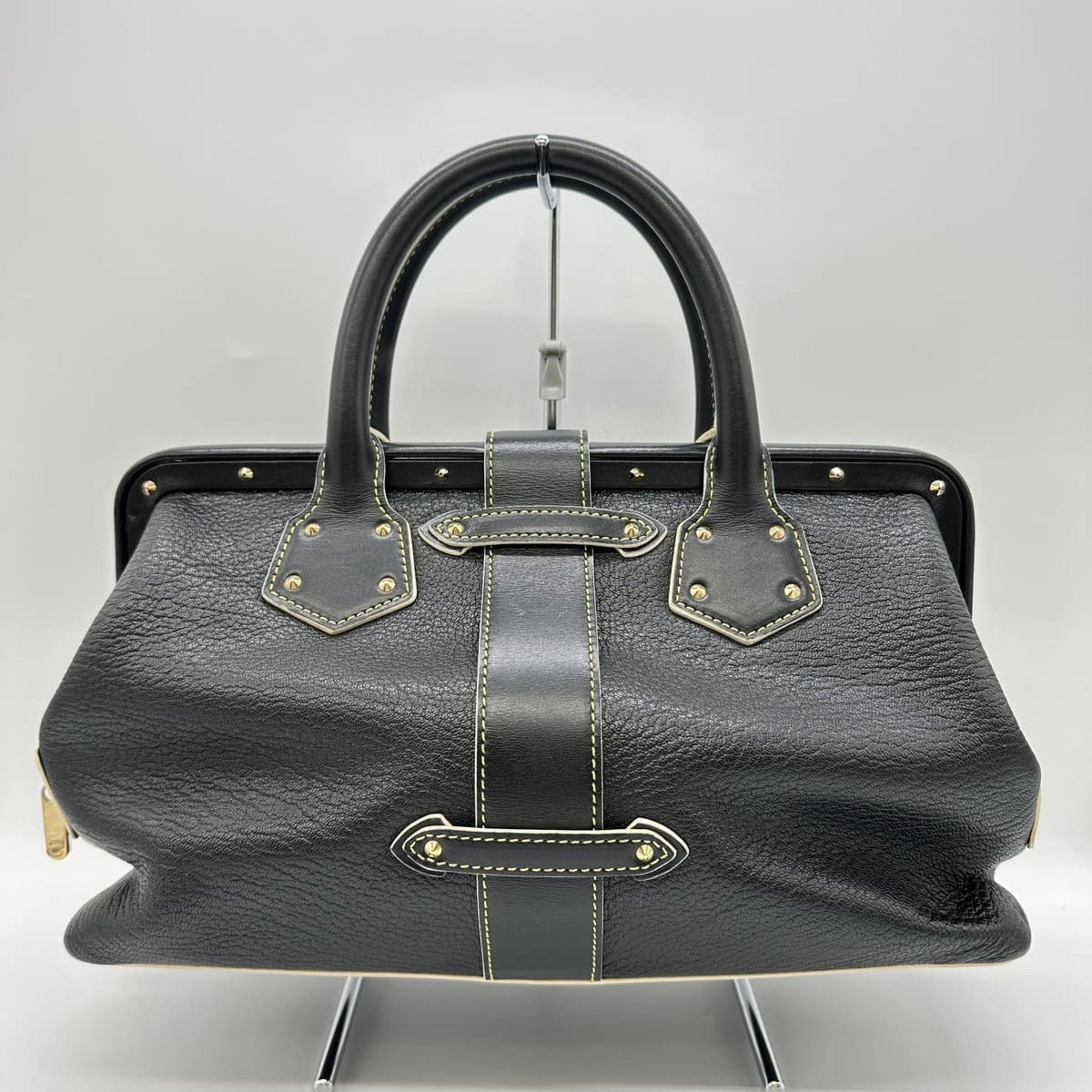 Louis Vuitton Black Suhali Leather Handbag