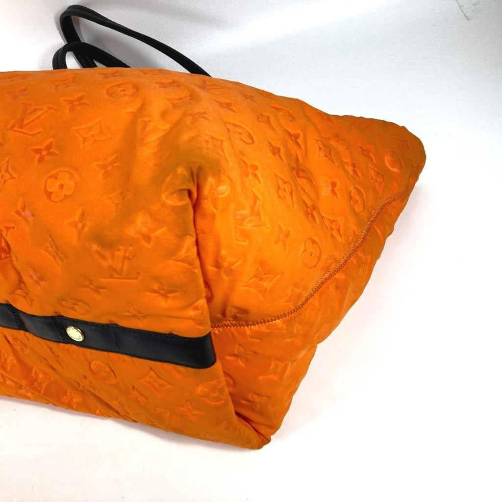 Louis Vuitton Orange Microfiber Shoulder Bag Tote Bag