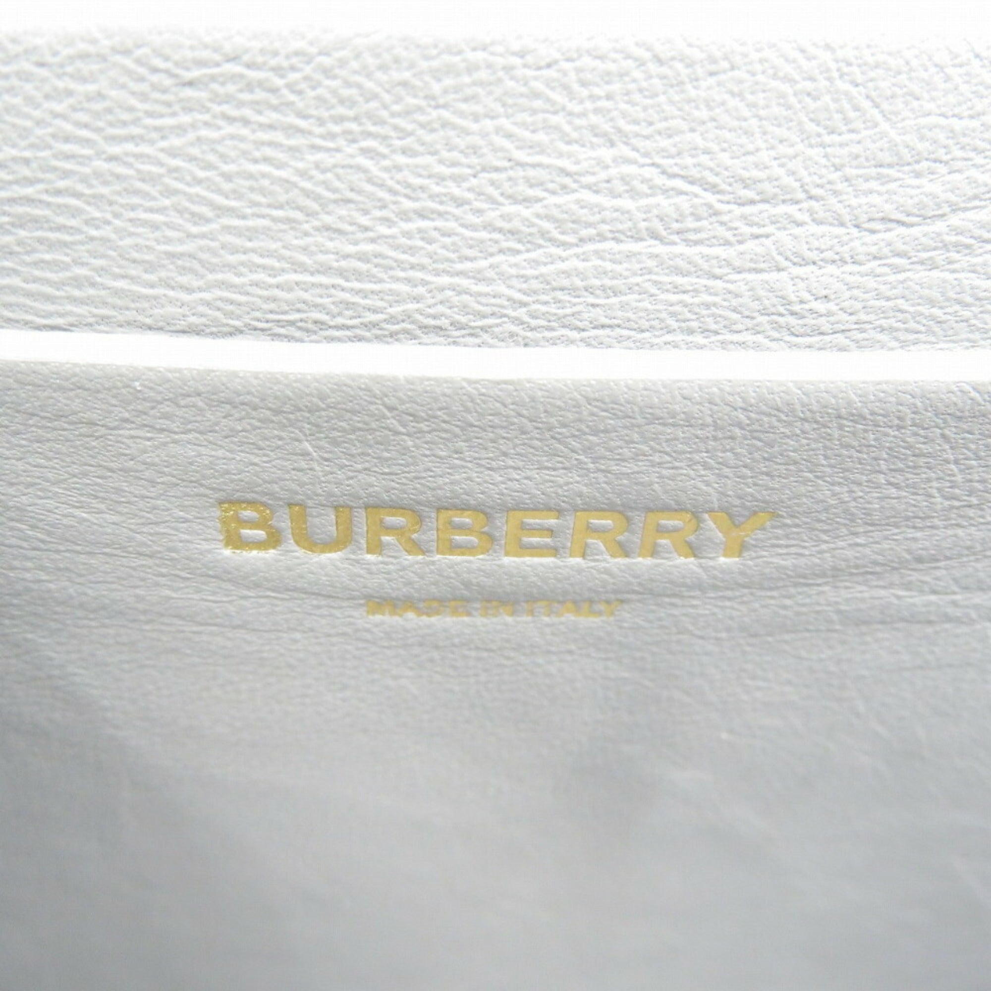 Burberry Gray Leather Shoulder Bag