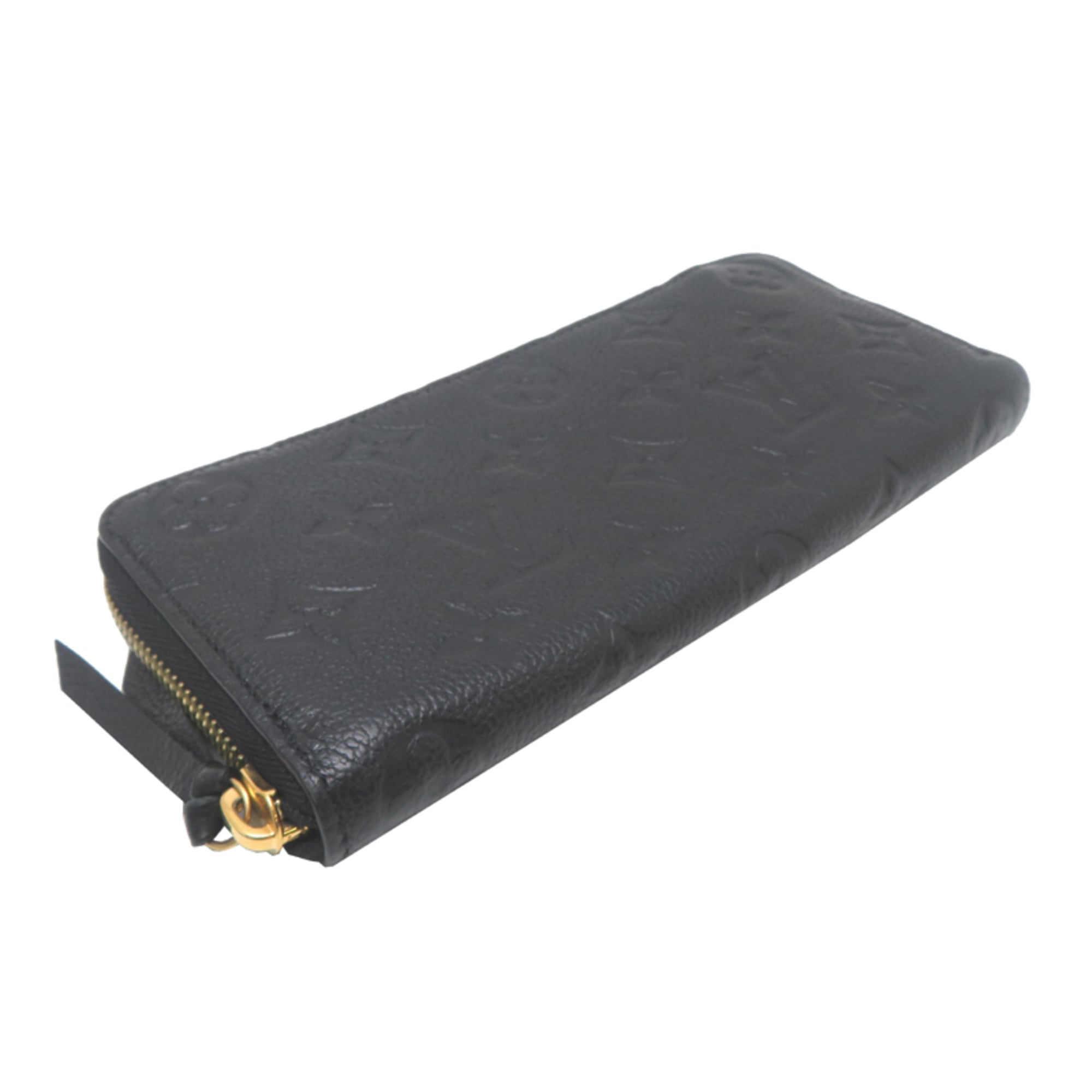 Louis Vuitton Black Noir Monogram Empreinte Long Wallet