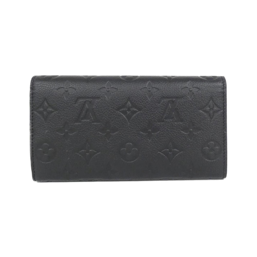 Louis Vuitton Black Leather Long Wallet
