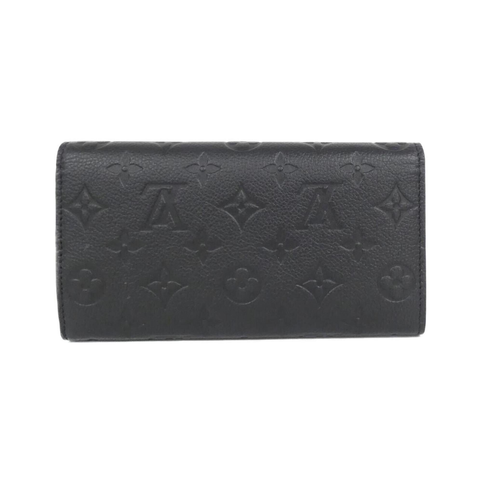 Louis Vuitton Black Leather Long Wallet