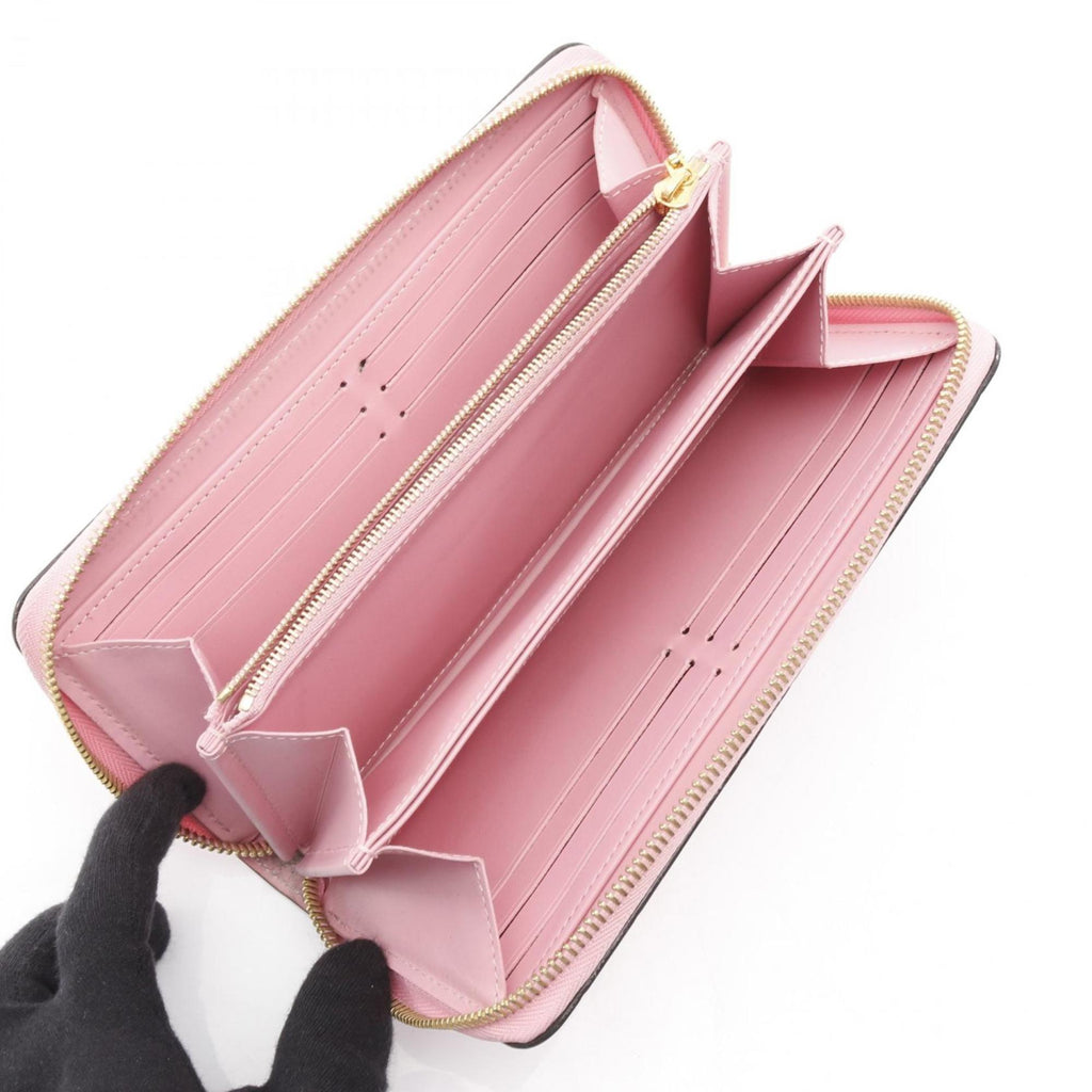 Louis Vuitton Pink Vernis Patent Leather Long Wallet