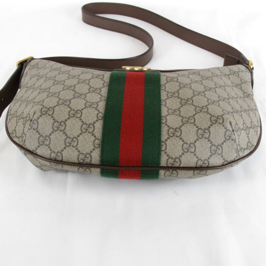 Gucci Ophidia Brown Gg Supreme Shoulder Bag (Pre-Owned)