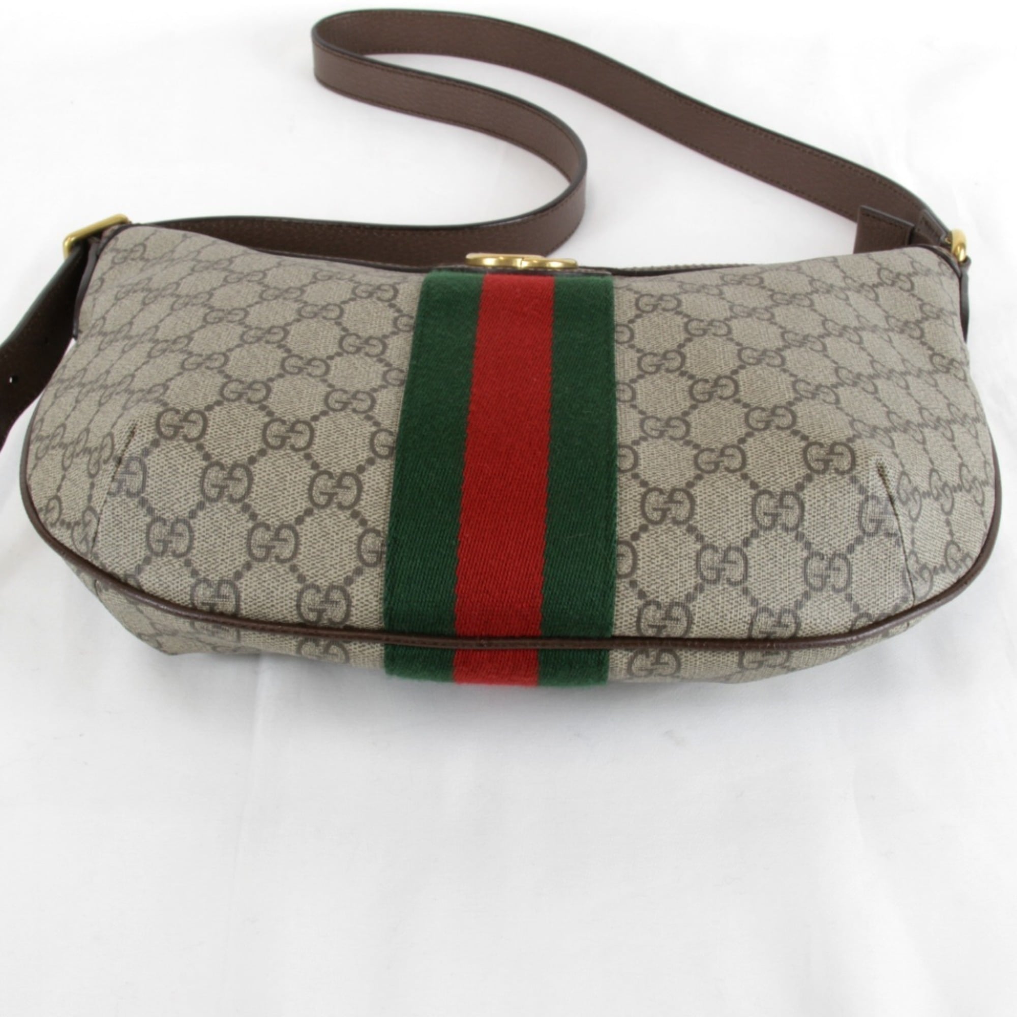 Gucci Ophidia Brown Gg Supreme Shoulder Bag (Pre-Owned)