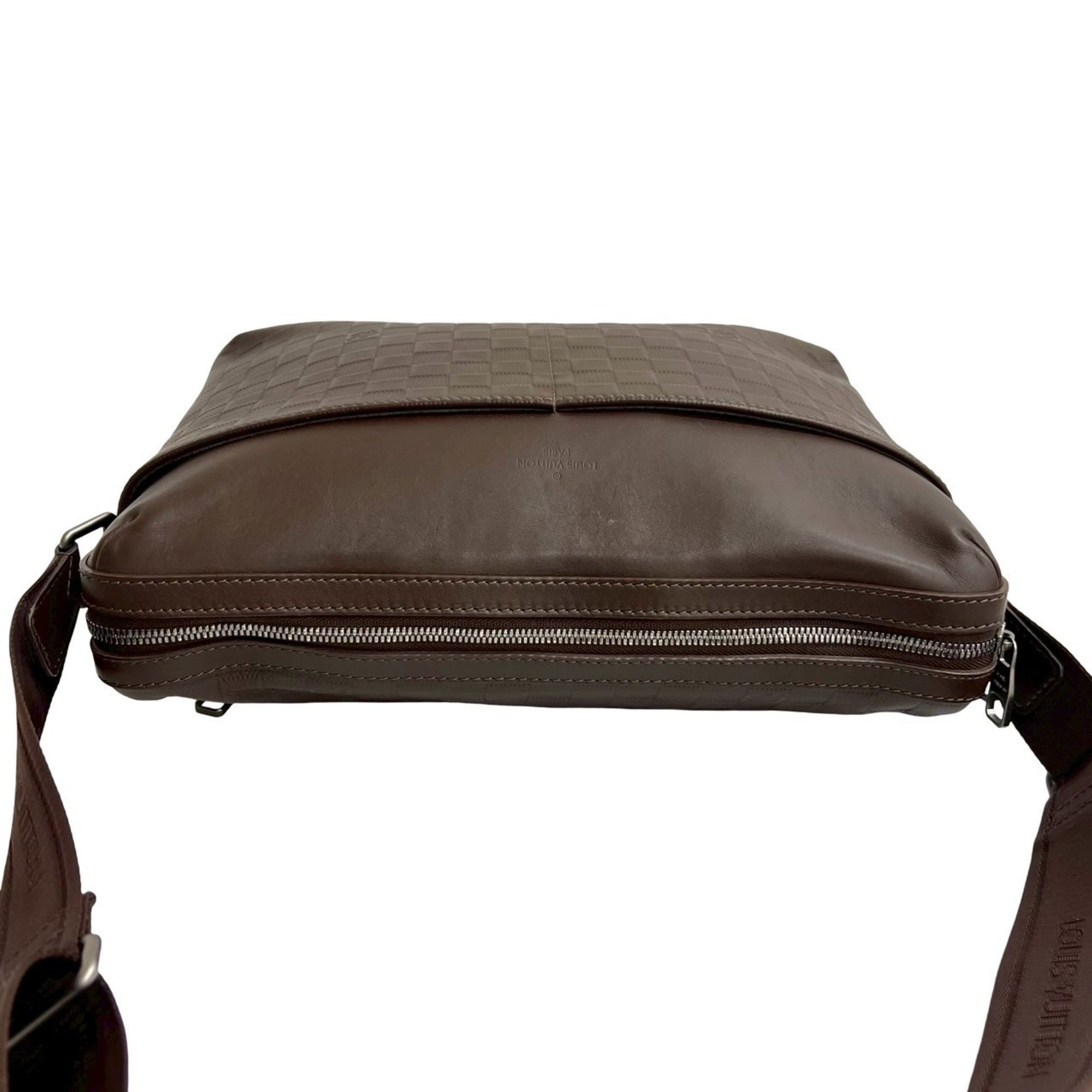 Louis Vuitton Brown Leather Shoulder Bag
